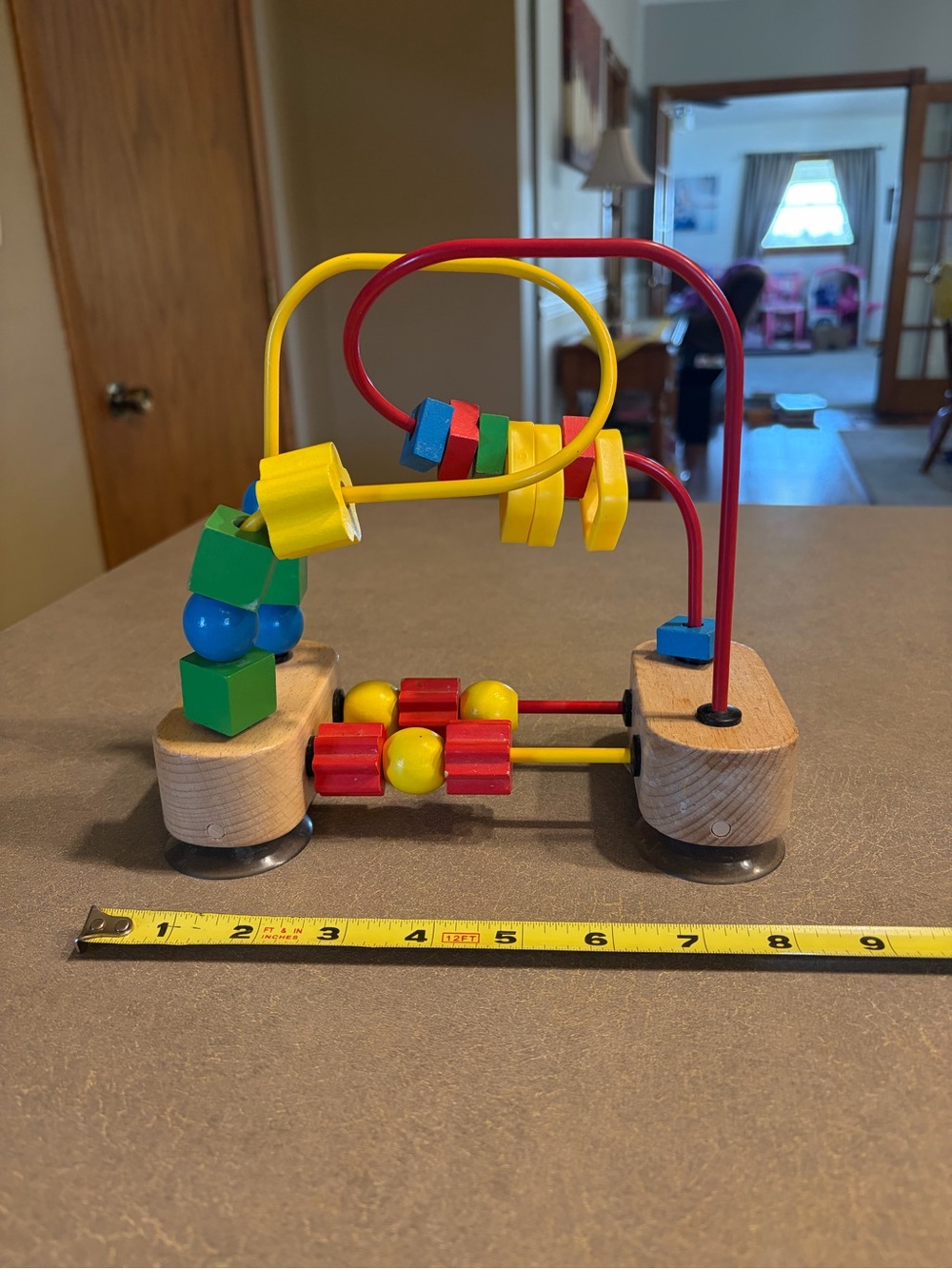 Melissa & Doug First Bead Maze - Wooden Educational Toy for Floor, High Chair